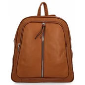 Torebki damskie - Miejski Plecak Damski 2 Komory firmy Hernan HB0407 Rudy - miniaturka - grafika 1