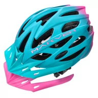 Kaski rowerowe - Meteor Kask rowerowy Marven 2 S 52-56 cm niebieski/różowy 25193 - miniaturka - grafika 1