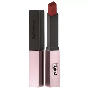 Yves Saint Laurent Rouge Pur Couture The Slim Glow Matte matowa szminka nawilżająca z połyskiem odcień 204 Private Carmine 2 g - Szminki - miniaturka - grafika 1