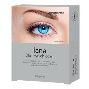 STARPHARMA Iana Dla Twoich oczu, 30kaps. - Witaminy i minerały - miniaturka - grafika 1