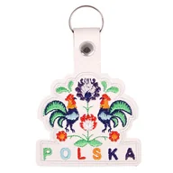 Breloki - Zawieszka haftowana brelok Polska folk koguty - miniaturka - grafika 1