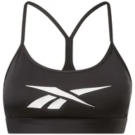 Biustonosze - Damski Stanik sportowy REEBOK S LUX SKINNY STRAP BRA H51861 – Czarny - miniaturka - grafika 1