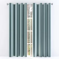 Zasłony - Zasłona na przelotkach Welur Moradi Szaro-zielony 140x250cm - miniaturka - grafika 1