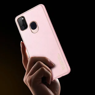 Dux Ducis Yolo eleganckie etui pokrowiec ze skóry ekologicznej Samsung Galaxy M30s różowy - Etui i futerały do telefonów - miniaturka - grafika 9