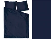 Pościel - Pościel satynowa 140x200 Bielbaw Jednobarwna Denim - miniaturka - grafika 1