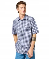 Koszule męskie - Koszula Wrangler SS WESTERN SHIRT 112364996 Black Iris L - miniaturka - grafika 1
