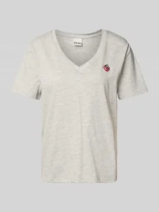 T-shirt z wyhaftowanym motywem model ‘KENNEDY’ - Koszulki i topy damskie - miniaturka - grafika 1