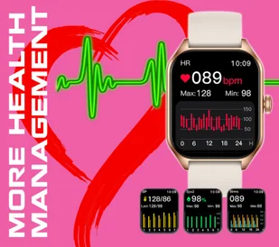 Rubicon RNCF03 Bordowy - Smartwatch - miniaturka - grafika 11