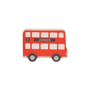 CZERWONY AUTOBUS - Drewniana gałka do mebli Sass & Belle - Meble modułowe i akcesoria - miniaturka - grafika 1