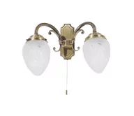 Lampy ścienne - Rabalux Annabella 8632 Kinkiet dekoracyjny Oprawa Lampa ścienna 2x40W biały złoty - miniaturka - grafika 1