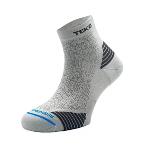 Skarpety do biegania Teko ecoRUN Mini Crew Light Half Cushion 2.0 White - Skarpetki i podkolanówki sportowe - miniaturka - grafika 1