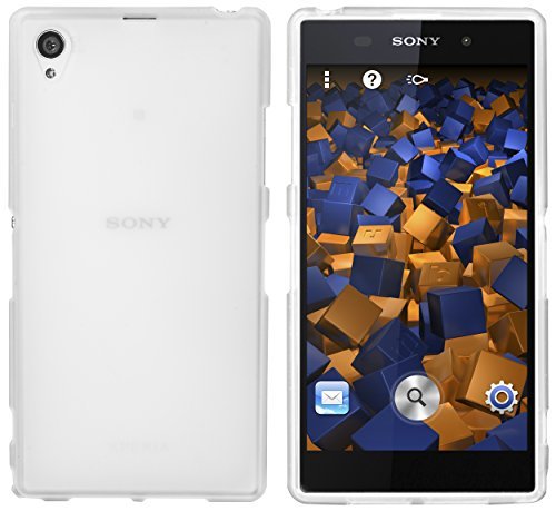 mumbi etui kompatybilne z Sony Xperia Z1 etui na telefon komórkowy, przezroczyste białe