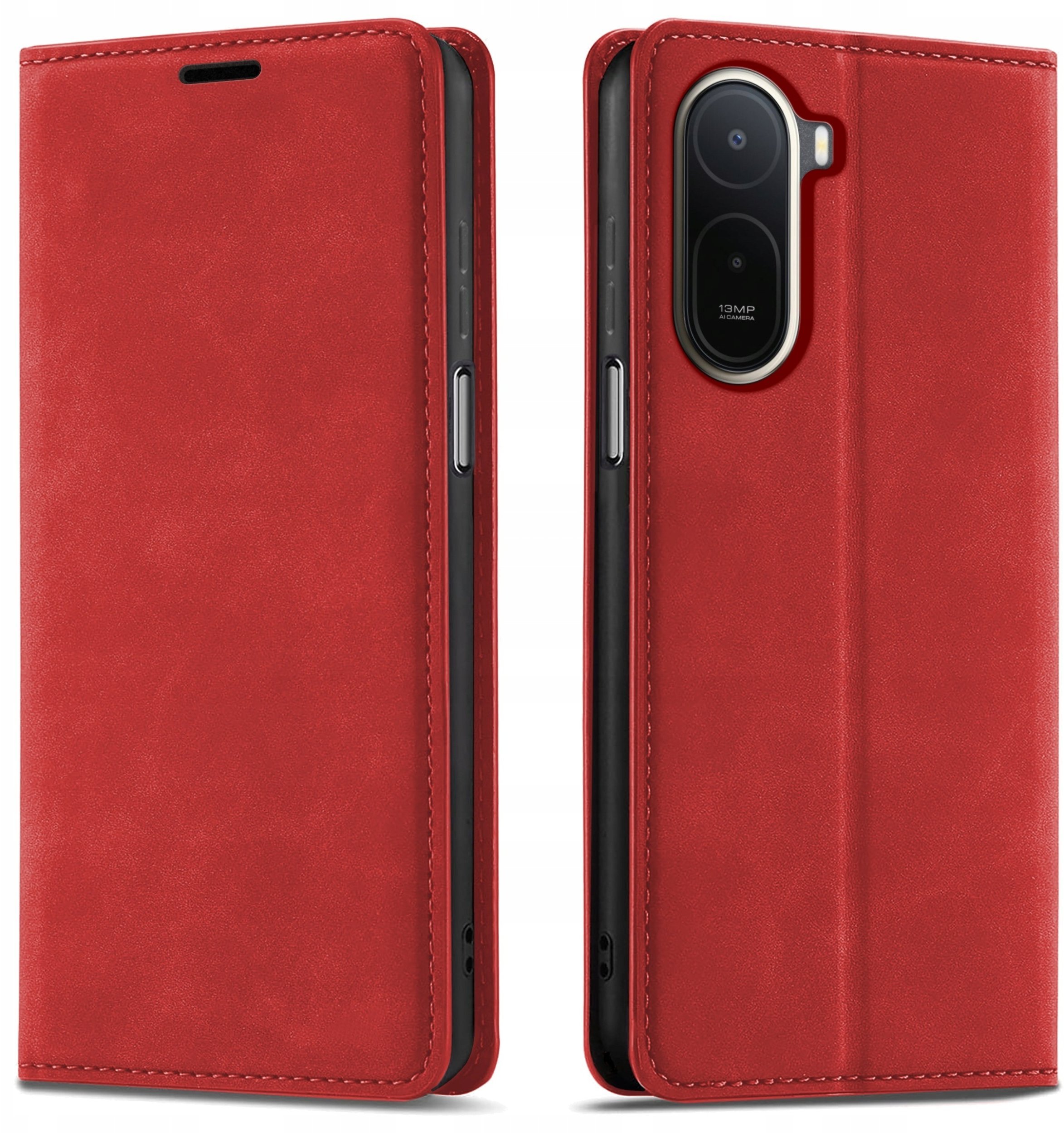krainaGSM Etui Z Klapką Do Xiaomi Redmi A7 Pro Zamykane Magnetyczne Skórzane + Szkło