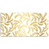 Podkładki na biurko - Podkładka na biurko z nadrukiem Złote gałązki 120x60 cm - miniaturka - grafika 1