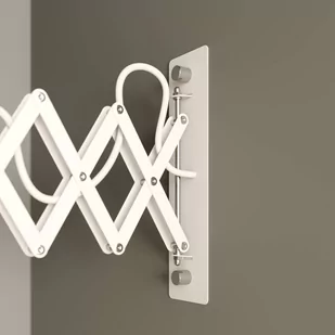 Lampa ścienna Harmony z ramieniem nożycowym, biała - Lampy ścienne - miniaturka - grafika 4