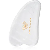Rollery do masażu - Crystallove Crystallove Płytka do Masażu Twarzy Gua Sha z Kryształu Górskiego Oczyszcza z toksyn, poprawia krążenie 1 szt. - miniaturka - grafika 1