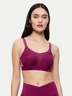 Bielizna sportowa damska - Triumph Biustonosz sportowy Triaction Extreme Lite 10163839 Bordowy - miniaturka - grafika 1
