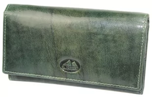 Portfel Damski Skórzany El Forest (PL) Skóra Bydlęca 856 18 RFID ZIELONY 15 x 9 x 3 [cm] - Portfele - miniaturka - grafika 1