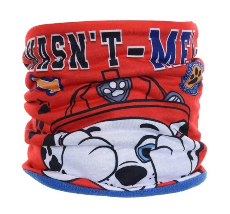 Czerwony komin polarowy dla chłopca Marshall Psi Patrol