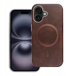 Futerał GENTLEMAN MAG COVER kompatybilny z MagSafe do IPHONE 16 PRO brązowy - Etui i futerały do telefonów - miniaturka - grafika 1