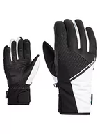 Rękawiczki - Ziener Damskie rękawiczki narciarskie Kaadina / do sportów zimowych | wodoodporne, oddychające, softshell, czarno-białe, 6 - miniaturka - grafika 1