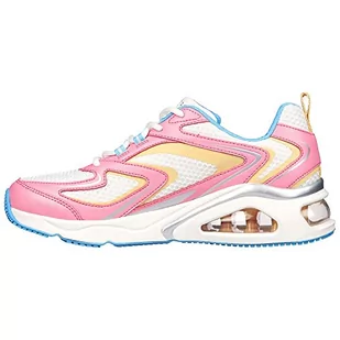 Skechers Damskie sneakersy TRES-AIR, różowe Duraleather/biała siatka/niebieskie i NAT, 4 UK, Różowy Duraleather biała siatka niebieska i matowa, 37 EU - Sneakersy damskie - miniaturka - grafika 1