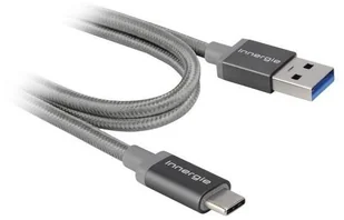 Innergie "Magic Cable" kabel USB typu C na USB-A, kabel do ładowania i synchronizacji 1 m Gold, szary ACC-S100HM RA - Adaptery i przejściówki - miniaturka - grafika 2