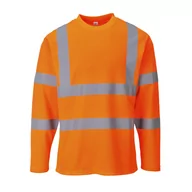 Odzież robocza - T-shirt ostrzegawczy z długimi rękawami PORTWEST S278 - Pomarańczowy - miniaturka - grafika 1