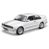 Samochody i pojazdy dla dzieci - 1988 Bmw 3 Series M3 White 1:24 Bburago, Bburago - miniaturka - grafika 1