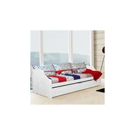 Łóżka dla dzieci i młodzieży - Łóżko Drewniane Sosnowe Felix 90 x 200 z Dolnym Spaniem Meble Doktór Bejca Bielona - miniaturka - grafika 1