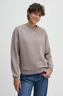Bluzy damskie - Calvin Klein bluza damska kolor szary gładka K20K208329 - miniaturka - grafika 1