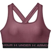 Biustonosze - Biustonosz sportowy damski Crossback Mid Bra Under Armour - miniaturka - grafika 1