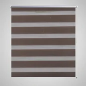 Rolety - vidaXL vidaXL Roleta w pasy (50 x 100 cm), kawa - miniaturka - grafika 1