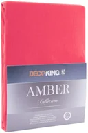 Prześcieradła - DecoKing Jersey/AMBER/RASPBERRY/180-200x200+30 - miniaturka - grafika 1
