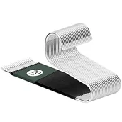 Skarpetki dla dzieci - DOIOWN Wieszaki na spodnie z otwartymi końcami, wieszaki na spodnie ze stali nierdzewnej, 20 szt., grubość 8 mm, wielofunkcyjne antypoślizgowe wieszaki na ciężkie spodnie, dżinsy, spodnie, szalik, - miniaturka - grafika 1