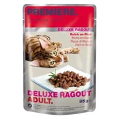 Mokra karma dla kotów - PREMIERE Deluxe Ragout Adult Bogata w wołowinę 88x85 g - miniaturka - grafika 1