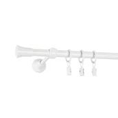 Karnisze - Karnisz pojedynczy TULUZA 160 cm 16 mm biały - miniaturka - grafika 1