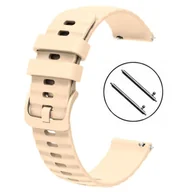 Akcesoria do smartwatchy - Pasek do smartwatch 22mm silikonowy uniwersalny G03 beżowy - miniaturka - grafika 1