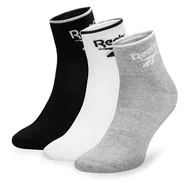 Skarpetki męskie - Zestaw 3 par wysokich skarpet unisex Reebok R0362-SS24 (3-pack) Kolorowy - miniaturka - grafika 1