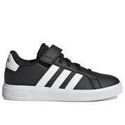 Koszulki i topy damskie - Buty adidas Grand Court Elastic Lace And Top Strap GW6513 - czarne - miniaturka - grafika 1