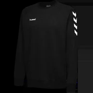 Bluzy męskie - Bluza czarna bez kaptura Hummel Go Cotton - miniaturka - grafika 1