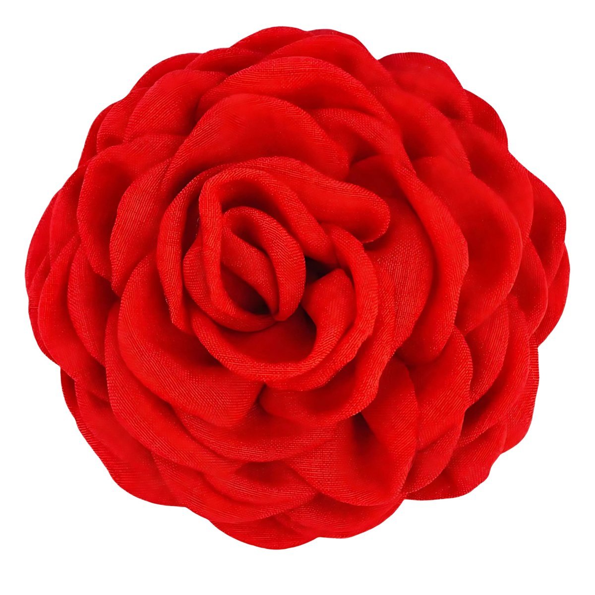 Klamra do Włosów Czerwona Duża Kwiat Róża Bezpieczna Spinka Lekka Efektowna