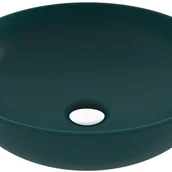 Umywalki - BOCCHI SOTTILE SLIM LINE Umywalka nablatowa okrągła 38cm Petrol Green (Mat) - miniaturka - grafika 1