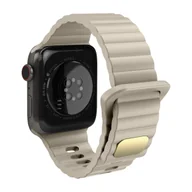 Akcesoria do smartwatchy - Pasek Apple Watch 41mm / 40mm / 38mm Elastyczny i miękki silikon Beżowy - miniaturka - grafika 1