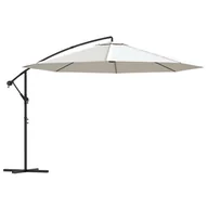 Parasole ogrodowe - Biały ogrodowy parasol na wysięgniku H7-E75 - miniaturka - grafika 1