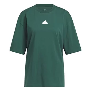 Koszulki i topy damskie - adidas Damska koszulka Graphic Tee (Short Sleeve) W Fi GFX Os T, Collegiate Green, H49639, L - grafika 1