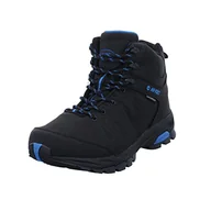 Buty trekkingowe męskie - Hi-Tec Męskie buty trekkingowe Raven Mid Wp High Rise, Czarny czarny niebieski 21, 45 EU - miniaturka - grafika 1