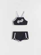 Stroje kąpielowe dla dziewczynek - Reserved - Dwuczęściowy strój kąpielowy - czarny - miniaturka - grafika 1