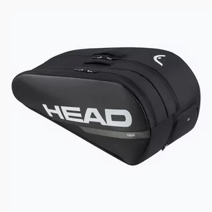 Torba tenisowa HEAD Team Racquet Bag L black/white - Tenis ziemny - miniaturka - grafika 1