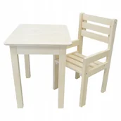 Zestawy mebli dla dzieci - STOLIK 37/50 + KRZESEŁKO DLA MALUCHA PODŁOKIETNIK - miniaturka - grafika 1